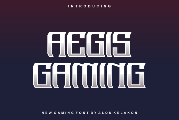 Aegis Gaming Font for Editorial Design