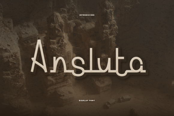 Ansluta: A Stylish Display Font for Small Business Branding