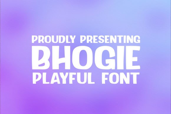 Bhogie: A Refreshing Display Font for Creative Projects