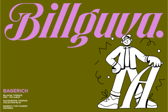Billguva: A Modern Font for Handmade Creations