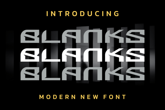 Blanks Font for Modern Branding Projects