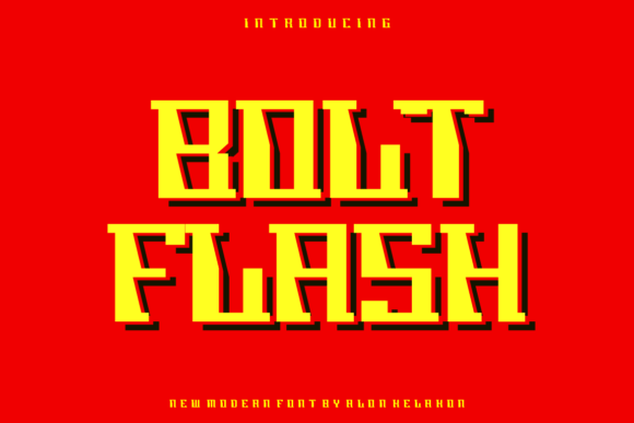Bolt Flash: A Modern Display Font for Impactful Branding