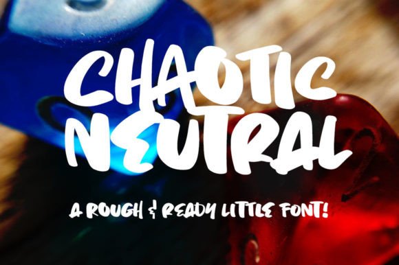 Chaotic Neutral Font for Editorial Design