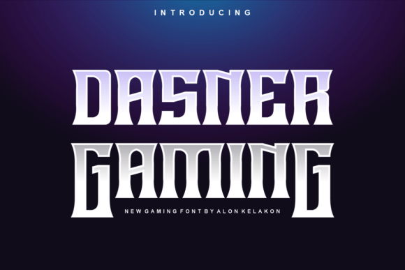 Dasner Gaming: A Modern Font for Handmade Creations