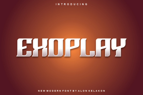 Exoplay: A Display Font for Bold Visual Statements