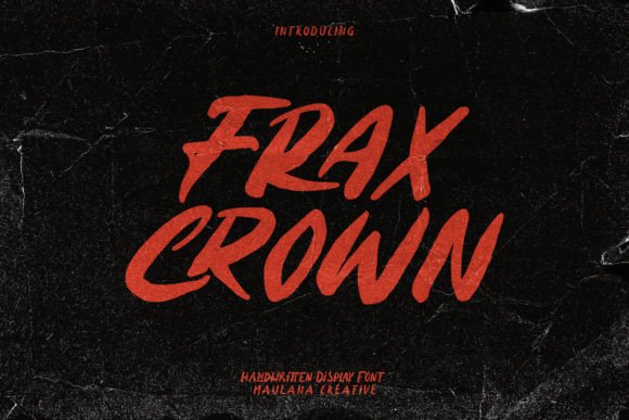 Fraxcrwon: A Bold Display Font for Branding Projects