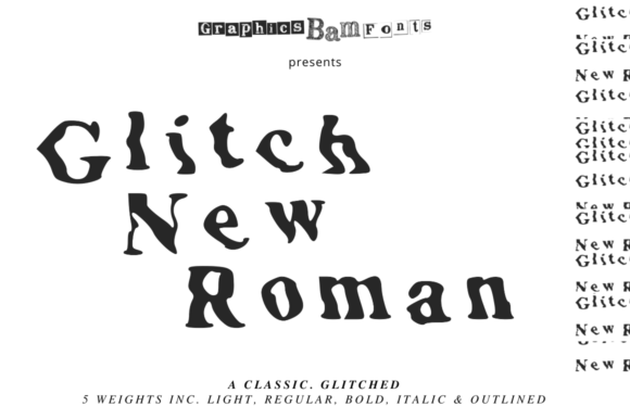 Glitch New Roman for Business Branding