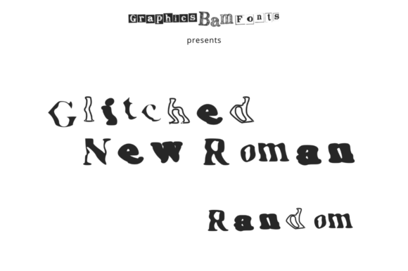 Glitch New Roman Random for Business Branding