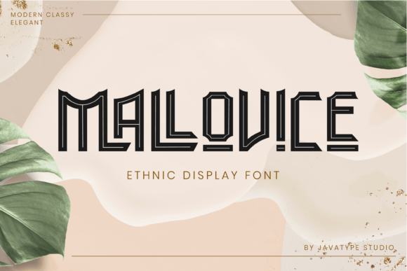 Mallovice: A Bold Ethnic Font for Handmade Creations