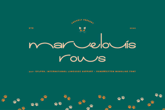 Marvelouis Rows: A Playful Typeface for Editorial Design