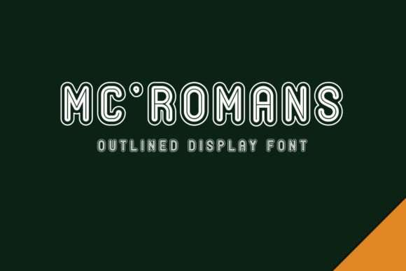 Mc Romans: A Modern Display Font for Handmade Creations