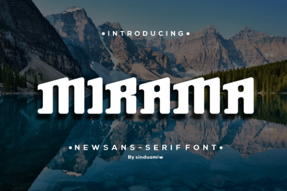 Mirama Font for Handmade Creations
