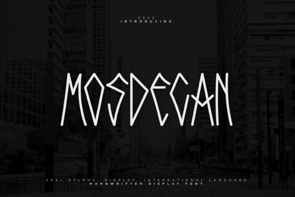Mosdecan: A Modern Font for Polished Branding