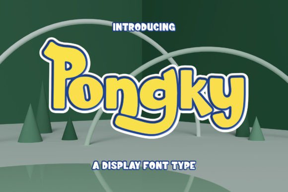 Pongky: A Stylish Display Font for Editorial Design