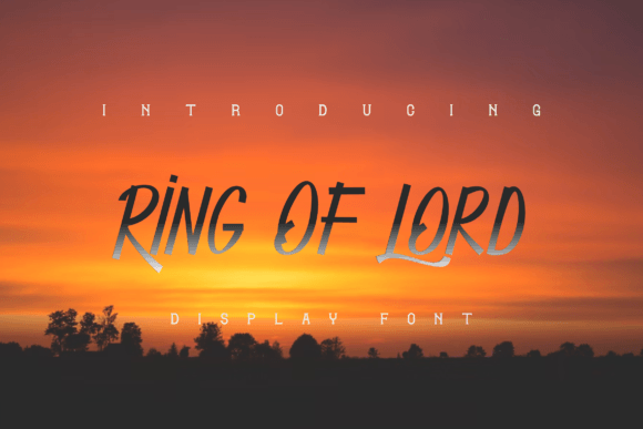Ring of Lord Font for Modern Branding and Marketing