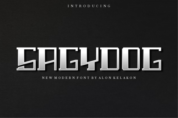 Sagydog: A Modern Display Font for Editorial Design