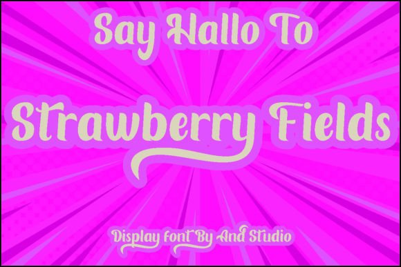 Strawberry Fields Display Font Review