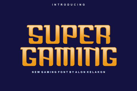 Super Gaming Font for Bold Digital Creativity