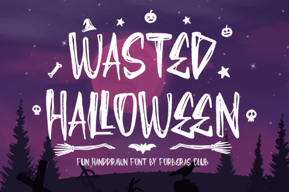 Wasted Halloween: A Spooky Font for Branding Projects