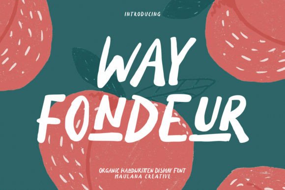 Wayfondeur: A Quirky Display Font for Bold Visuals